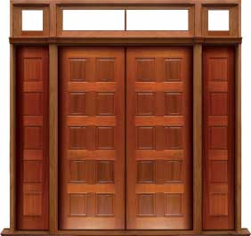 10 panel: door in frame