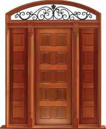 10 panel: door in frame