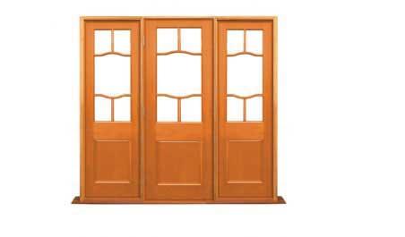 coathanger: 1 door + 2 fixtures on sides