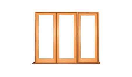 double glazed single light: 2 doors + 1 fixture on right