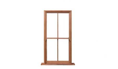 4 light double hung: single unit