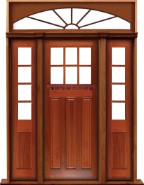 ashgrove: double door +  two sidelights