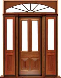 glazed cricket bat: double door +  two sidelights