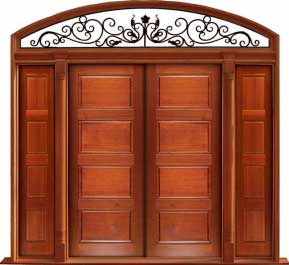 horizontal 4 panel: double door