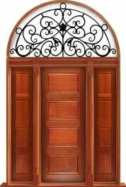 horizontal 4 panel: double door