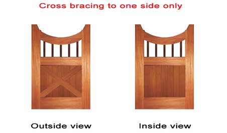 scallop dowel & crossbar gates - TG35