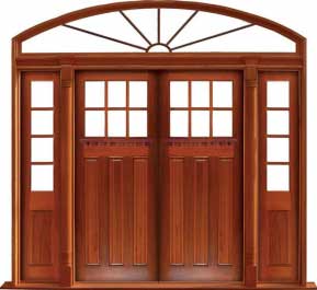 ashgrove: double door +  two sidelights