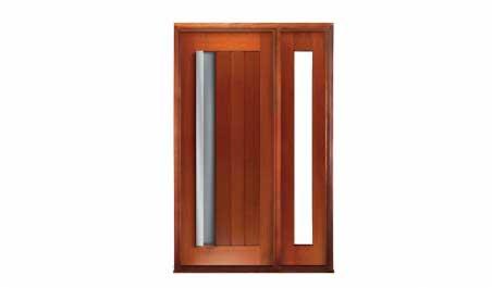 bauhaus: single door + sidelight on right