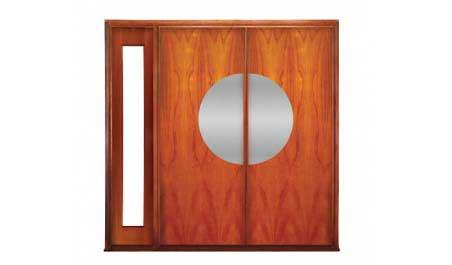 chi: double door + sidelight on left