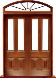 glazed cricket bat: double door +  two sidelights