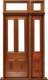 glazed cricket bat: double door +  two sidelights