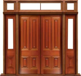 cricket bat: double door +  two sidelights