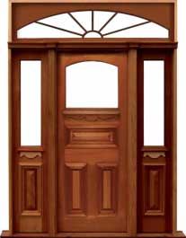 edwardian: single door + sidelight on left