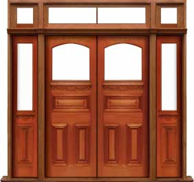 edwardian: single door + sidelight on left