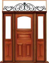 edwardian: single door + sidelight on left