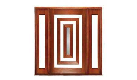 escudo pivot: single door +  two sidelights