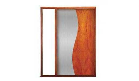 helix pivot: single door + fixed glass on left