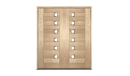 newport oak: double door