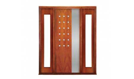 portside: single door +  two sidelights