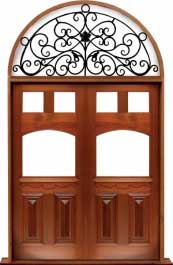 queen anne: door in frame