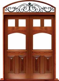 queen anne: door in frame