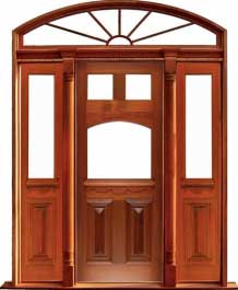 queen anne: door in frame