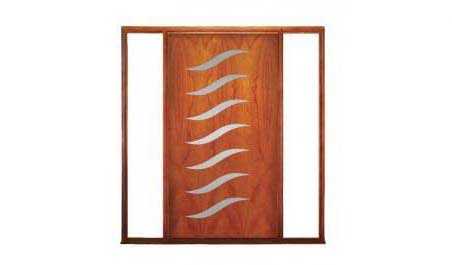 seabreeze pivot: single door +  two fixed glass