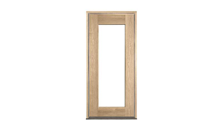 single light oak: door in frame