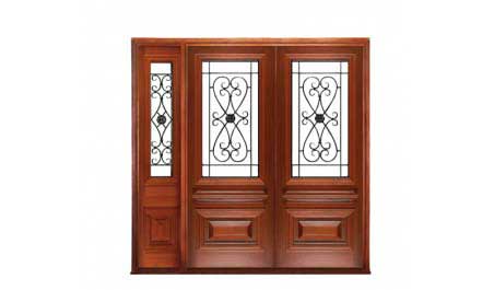 sovereign iron: double door + sidelight on left