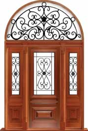 sovereign iron: single door +  two sidelights