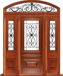 sovereign iron: single door +  two sidelights