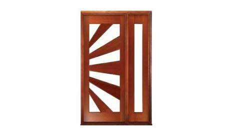 sunrise: single door + sidelight on right