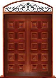 tessellated bat: door in frame