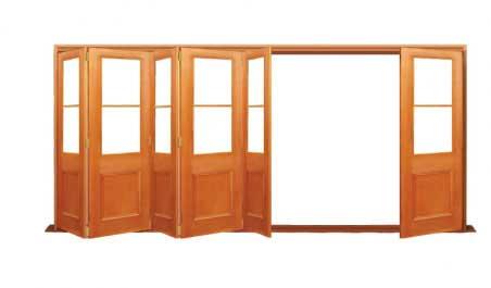 victorian twin light: six door bifold - 5 one way + 1 flapper