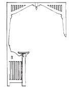 1920's Filigree Assymetrical Arch